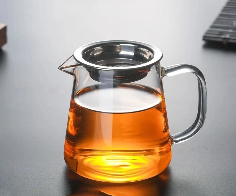 Manufacturers wholesale fair thickening glass tea cup refractory glass points large glass tea tea accessories fair mug