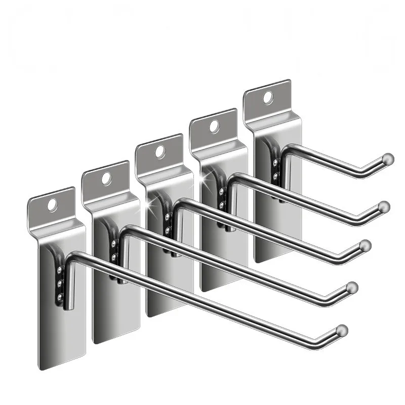 5PCS Display Hanging Hooks Multi-purpose Storage Metal Racks Shelf Pothook Towel Hanger Garage Hole Plate Hardware Accessories