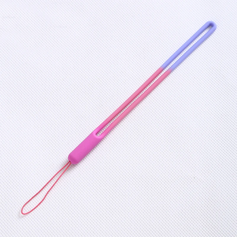 새로운 수채화 실리콘 끈, 액체 손목 끈, 크리에이티브 스피커 팬, 짧은 슬링 U 디스크 실리콘 휴대폰 끈, 1 개