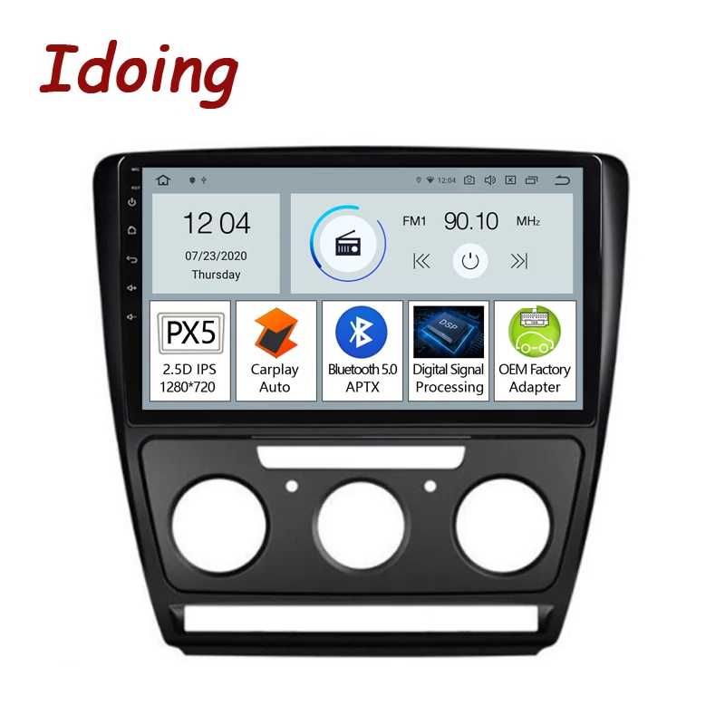 

Idoing 10.2"PX5 Android Head Unit For Skoda Octavia 2 A5 2008-2013 Car Stereo Radio Multimedia Video Audio Player Navigation GPS