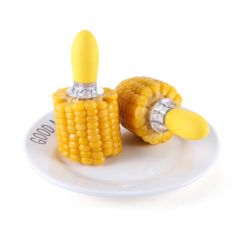 Stainless Steel Corn Holders Design Corn Cob Holders BBQ Forks Skewers Corn on The Cob Cooking Parties Camping Interlocking tool