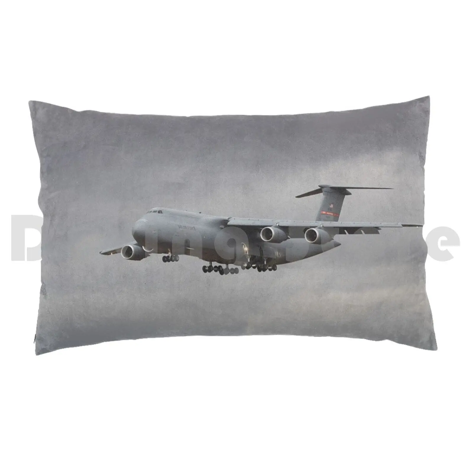 Lockheed C5m Galaxy Pillow Case DIY 50*70 Galaxy C5 C5m C5m Galaxy Lockheed Airplane Plane Large Plane Take Off