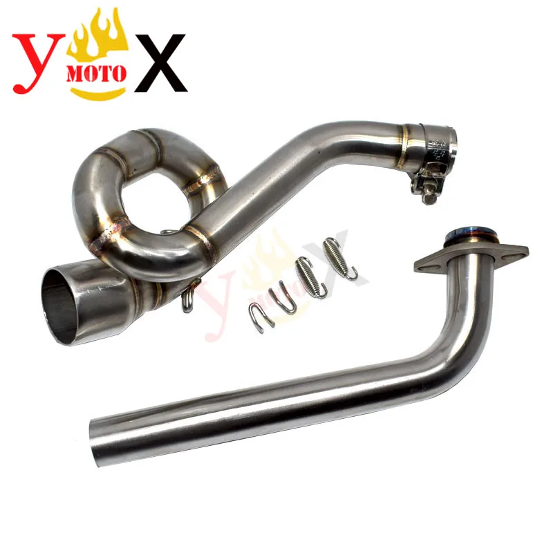 NVX 155 Scooter Bike Front Header Slip On Middle Link Exhaust Pipe Connector Mid Tube Muffler For Yamaha NVX155 2018-2020 2019