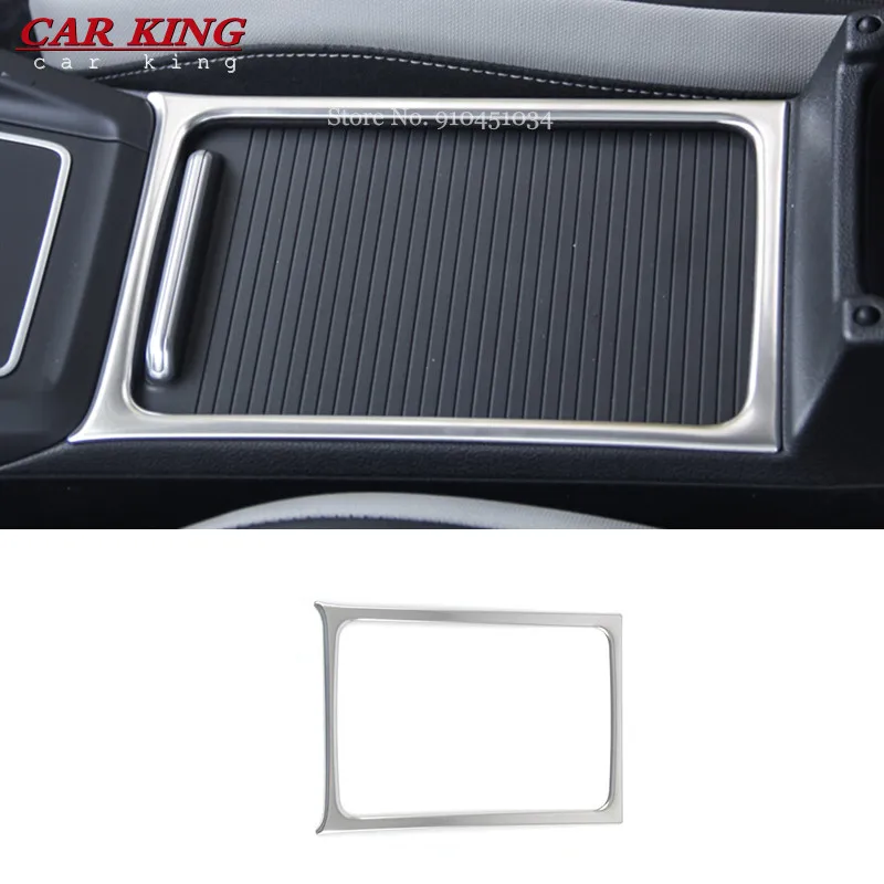 

LHD For VW Volkswagen Golf 8 MK8 2020 2021 Car Accessories Stainless Silvery Car Front water cup frame decoration Cover Trim