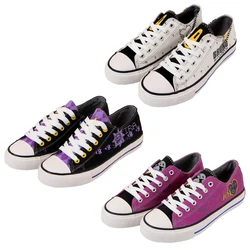 Brdwn JOJOs Bizarre Adventure Golden Wind Giorno Giovanna Bruno Bucciarati Kira Yoshikage Flat Casual Canvas Shoes