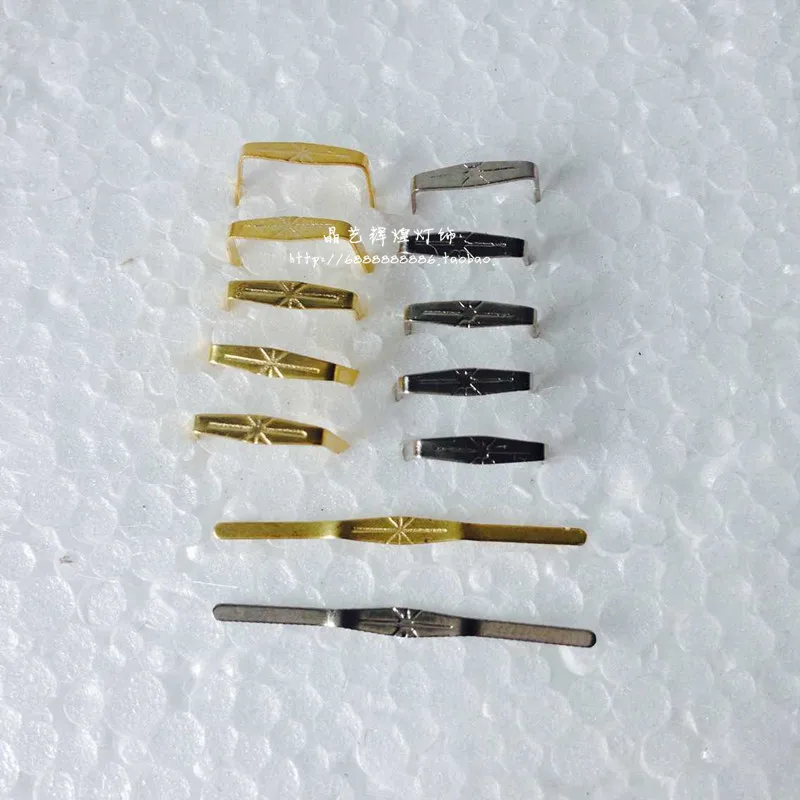 1000pcs 12mm / 10mm / 8mm / 6mm Brass Metal Butterfly Buckles Crystal Chandelier Bead Bowtie Connector Metal Connectors