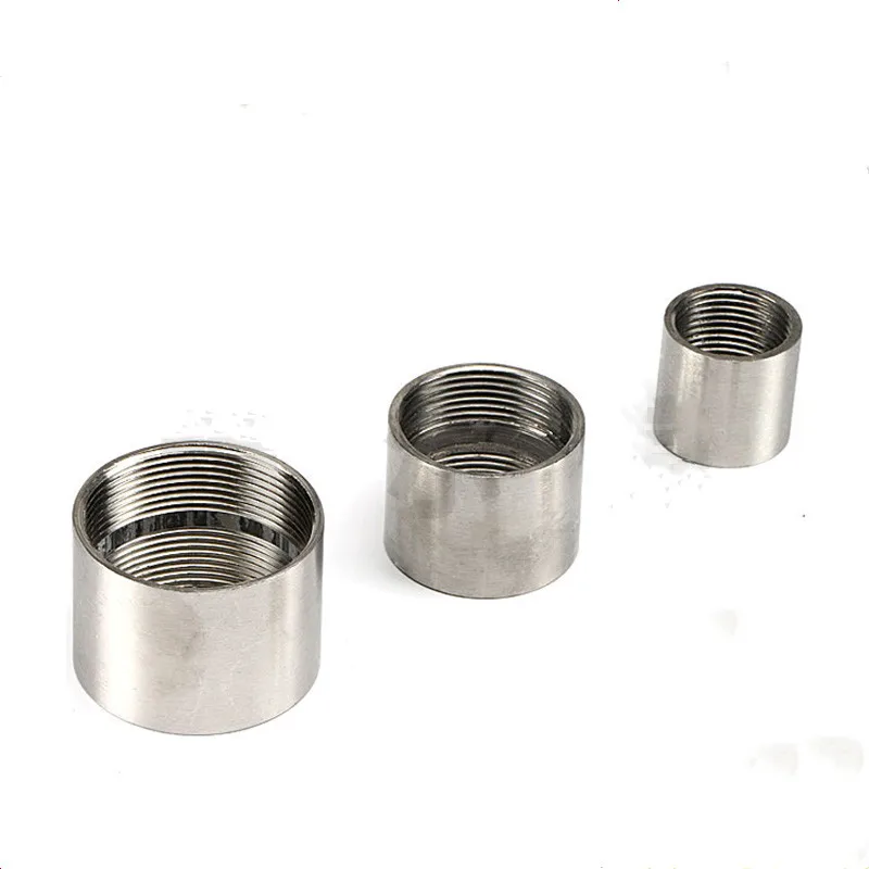 stainless steel pipe female thread straight through welding inner wire joint Internal thread joint connector