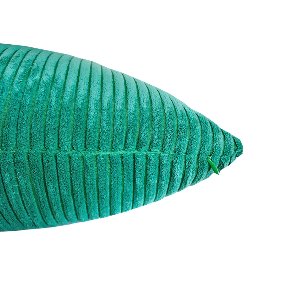 Gestreifter Cordstoff, einfarbig, Kissenbezug, 45/50/60 cm, Sofa-Bett-Dekoration, klassischer einfacher Kissenbezug NPCJC-C – Detail 16