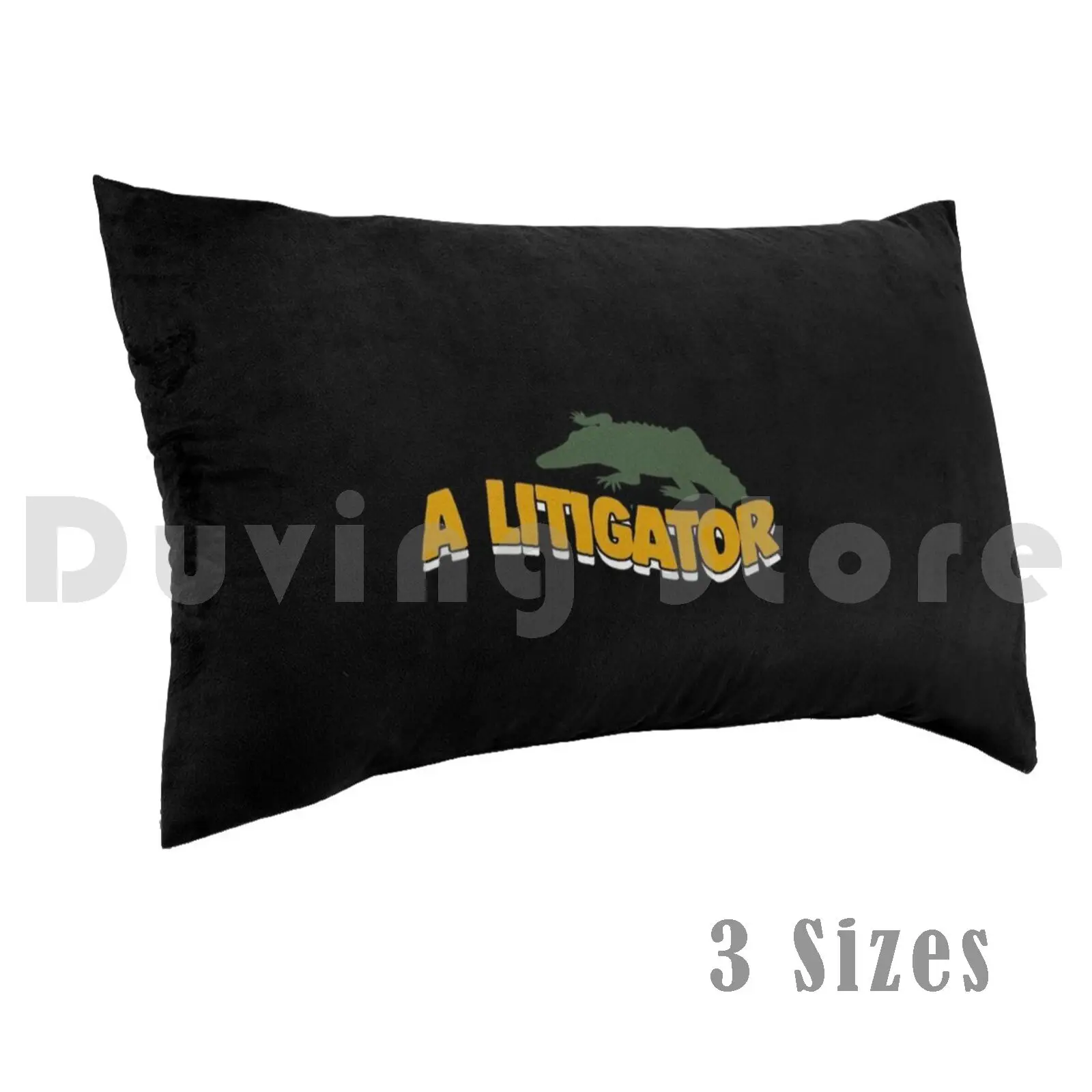 Alligator avocat litigator jeu de mots vêtements taie d'oreiller imprimé 50x75 Bar examen école de droit litigator avocat jeu de mots