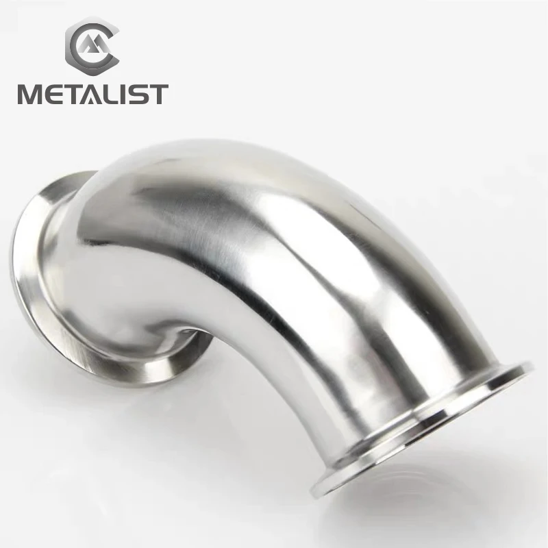 

METALIST Pipe OD 19mm Stainless Steel SS304 Sanitary 90 Degree Elbow Weld Ferrule OD 50.5mm fit 1.5" Tri Clamp