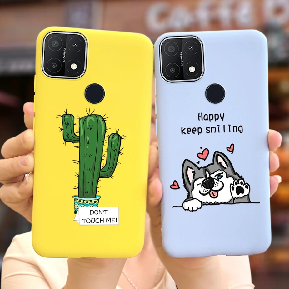 For Oppo A15 Oppo A15s Case CPH2179 Soft Slim Colorful Flowers Phone Cases For Oppo A15 CPH2185 OppoA15 s Back Cover Full Bumper