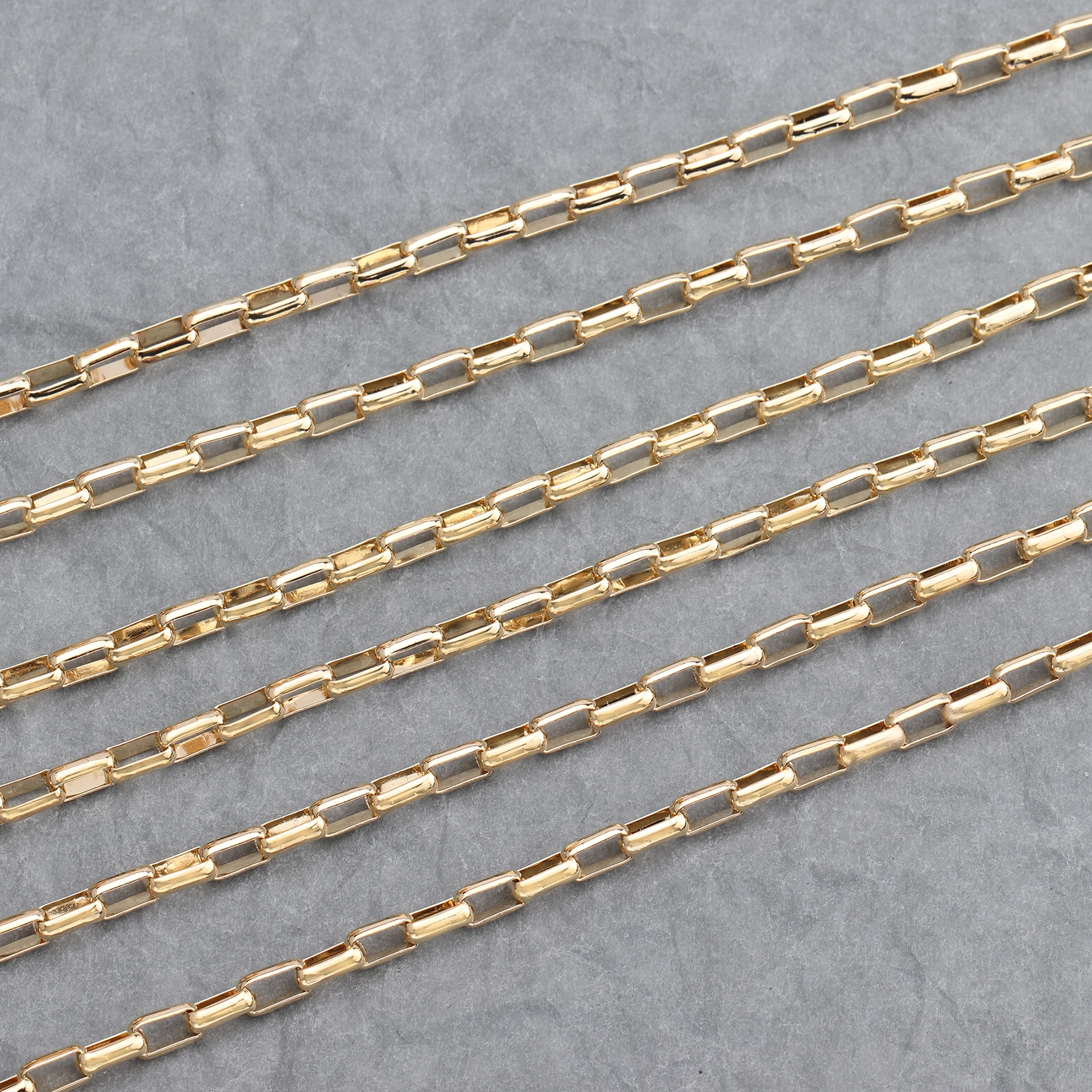 YEGUI C65,jewelry accessories,18k gold plated,0.3 microns,environmental protection,diy chain necklace,jewelry making,3m/lot