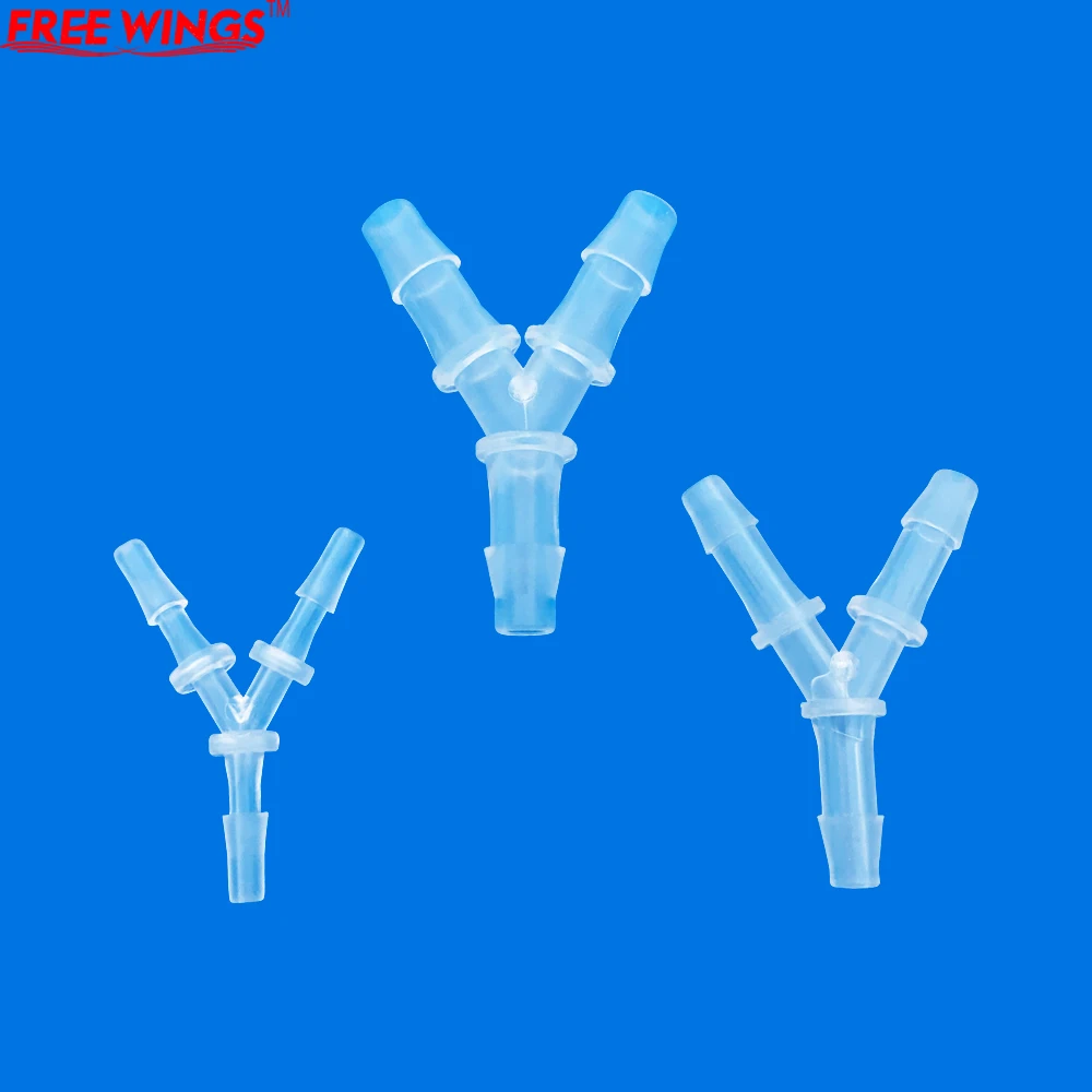 1/3/5pcs 3.5-19.5mm Y-Type Connectors PP Plastic Pagoda Tee Joints Aquarium Fish Tank Aerator Air Pump Hose Splitters Connector