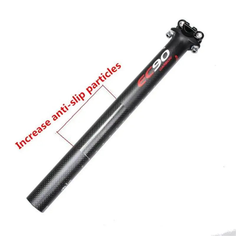 EC90 Carbon Fiber Bicycle Seatpost MTB/Road Bike Seat Post 27.2/30.8/31.6*350/400mm Cycling Seatposts