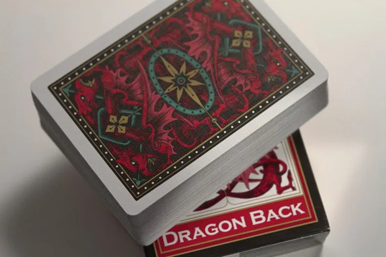 1 Deck Bicycle Dragon Back Red Standard Poker Playing Cards Magic Cards Poker Magic Tricks for Professional Magician Free Ship