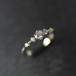 CAOSHI Elegant Lady Chic Finger Rings for Wedding Ceremony Delicate Design Engagement Bands Accessories Trendy Proposal Jewelry