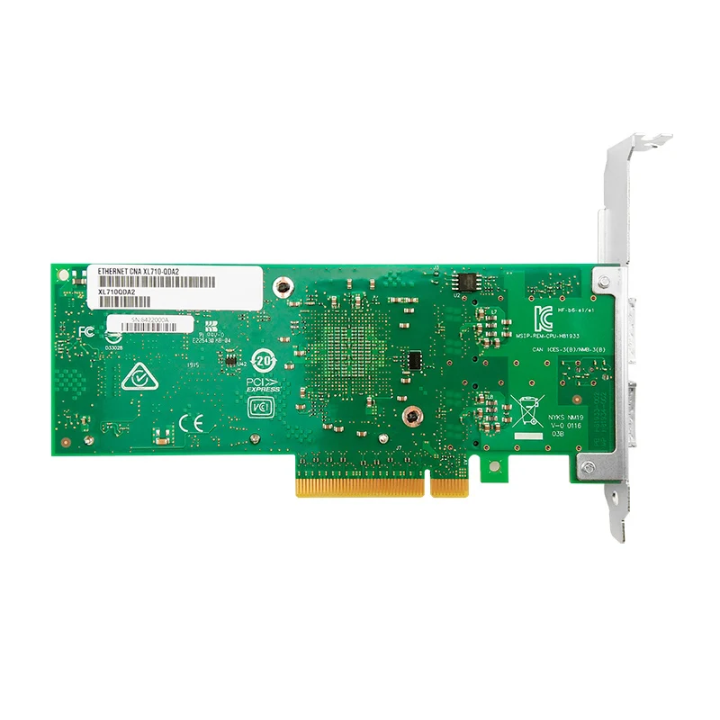 Intel XL710 Chipset XL710-QDA2 40/10GbE Dual Port Server Network Card QSFP+ Connector PCIe 3.0 x8 NIC Low Profile & Full Height