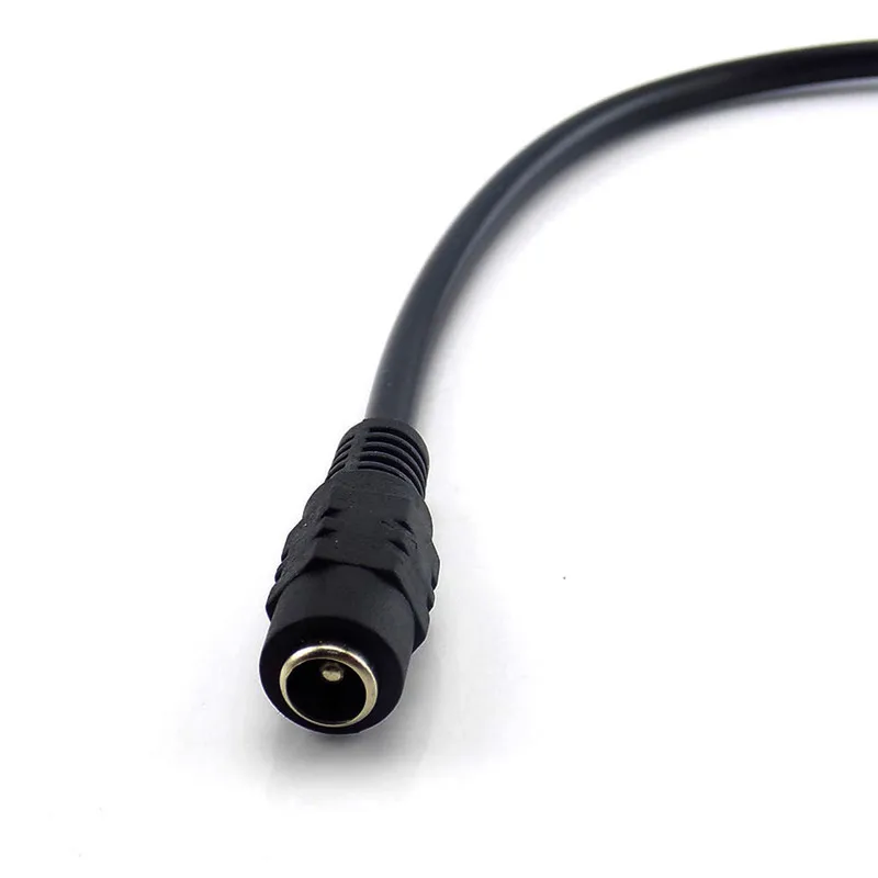 Cable de enchufe divisor de 12V CC, adaptador de toma de corriente para lámpara de tira Led de cámara CCTV, 1 hembra a 2 macho, 5,5x2,1mm, 2 piezas