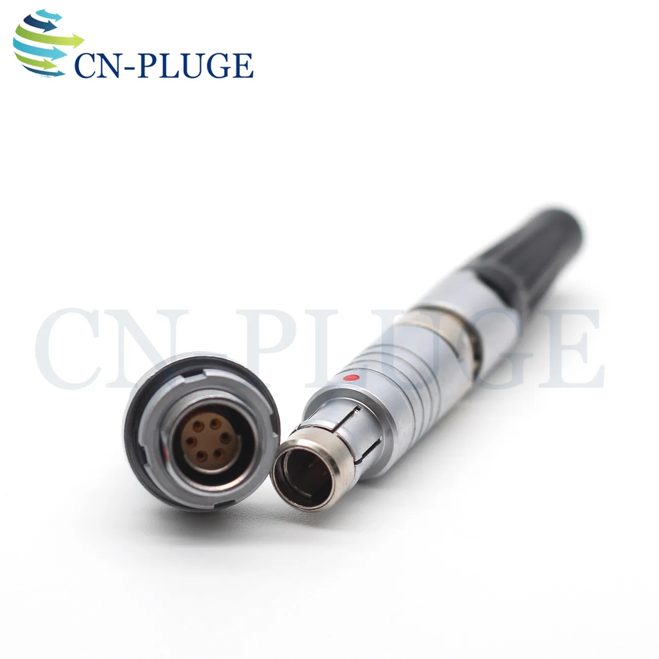 Compatible With Fischer 0F 102 6-Pin Connector, Circular Industrial Cable Connector, Half Moon Positioning Plug And Socket