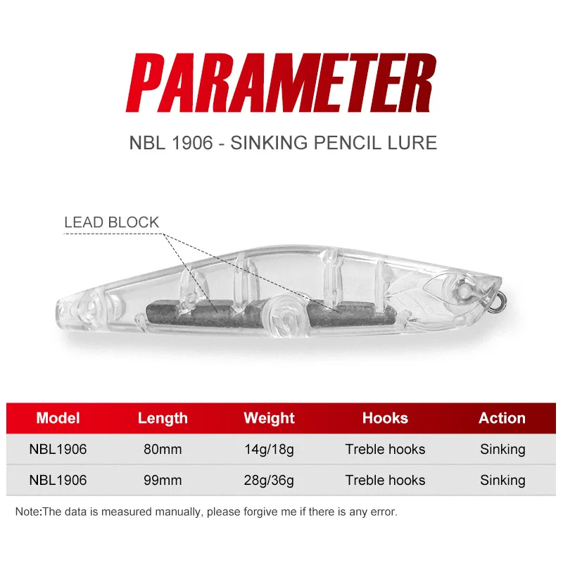 Noeby Señuelo Hundido para Lubina - Wobblers de Fundición Realistas - imagen 4