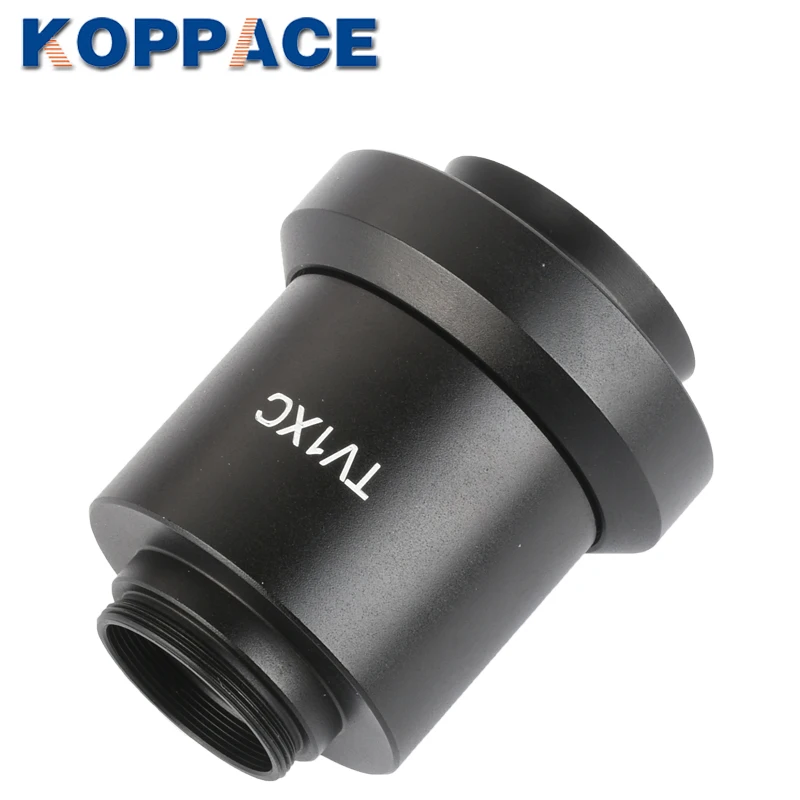 KOPPACE 1X C-Mount مجهر ثلاثي العينيات كاميرا محول 34 مللي متر المجهر تصاعد واجهة 25.4 مللي متر مجهر وصلة كاميرا