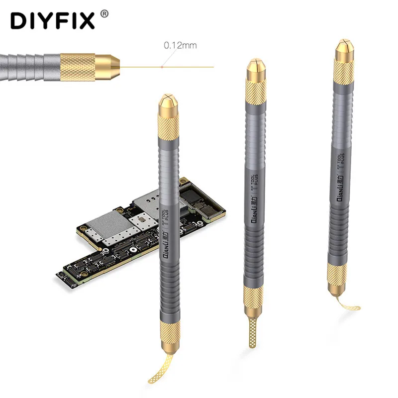 Qianli 008 009 di Rimozione della Colla Knief Chip IC BGA NAND CPU Bordo Raschiante Colla Pala Nero Colla Sgommatura Pulizia Coltelli repairTool