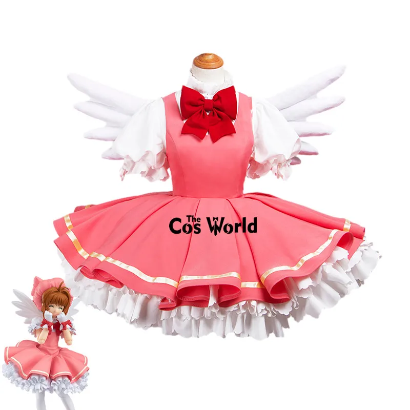 Cardcaptor Kinomoto Sakura Dress Outfit Anime Cosplay Costumes