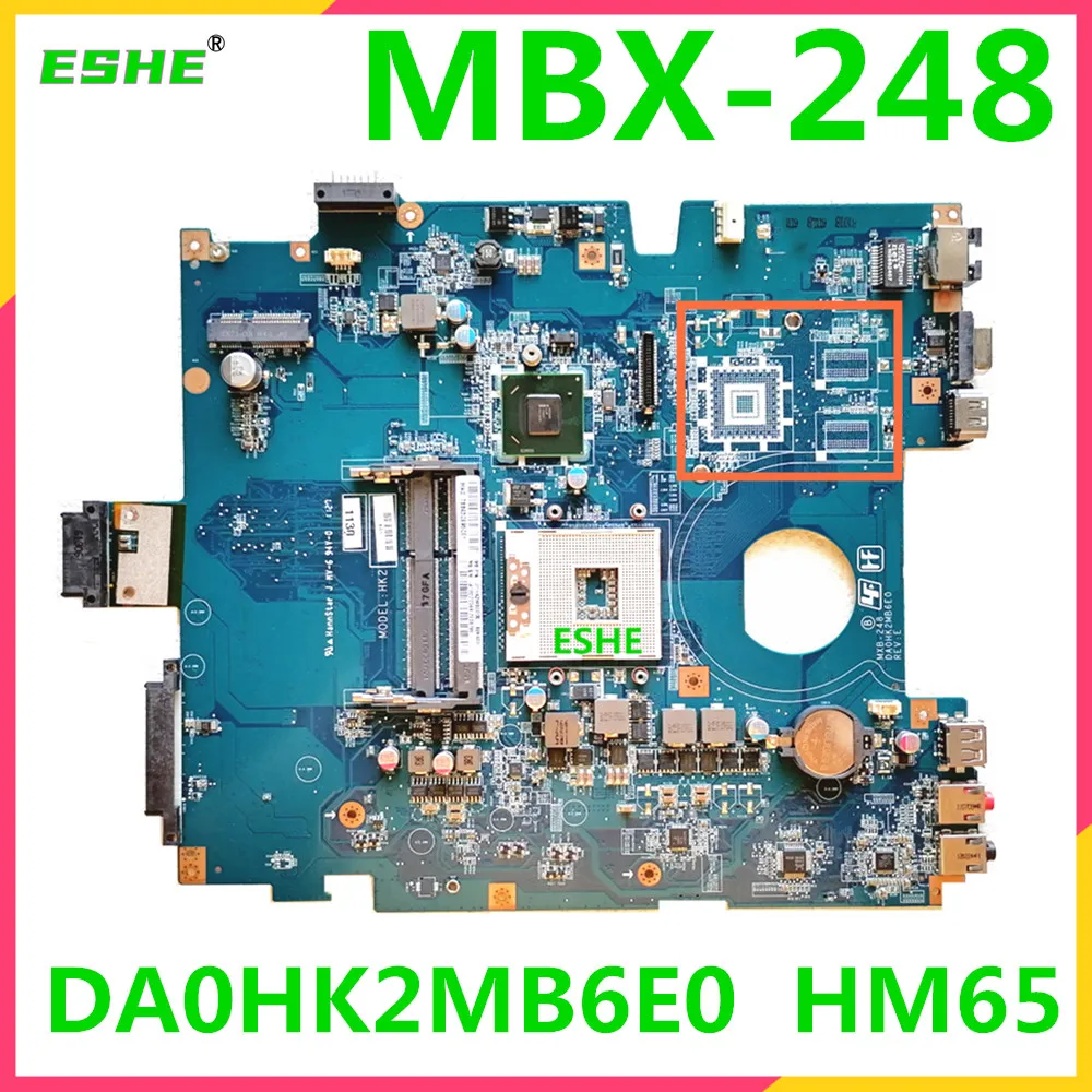 

DA0HK2MB6E0 For Sony VAIO VPCEJ VPCEJ2M1E MBX-248 Laptop Motherboard A1827704A A1848628A HM65 DDR3 MBX-248 Main board