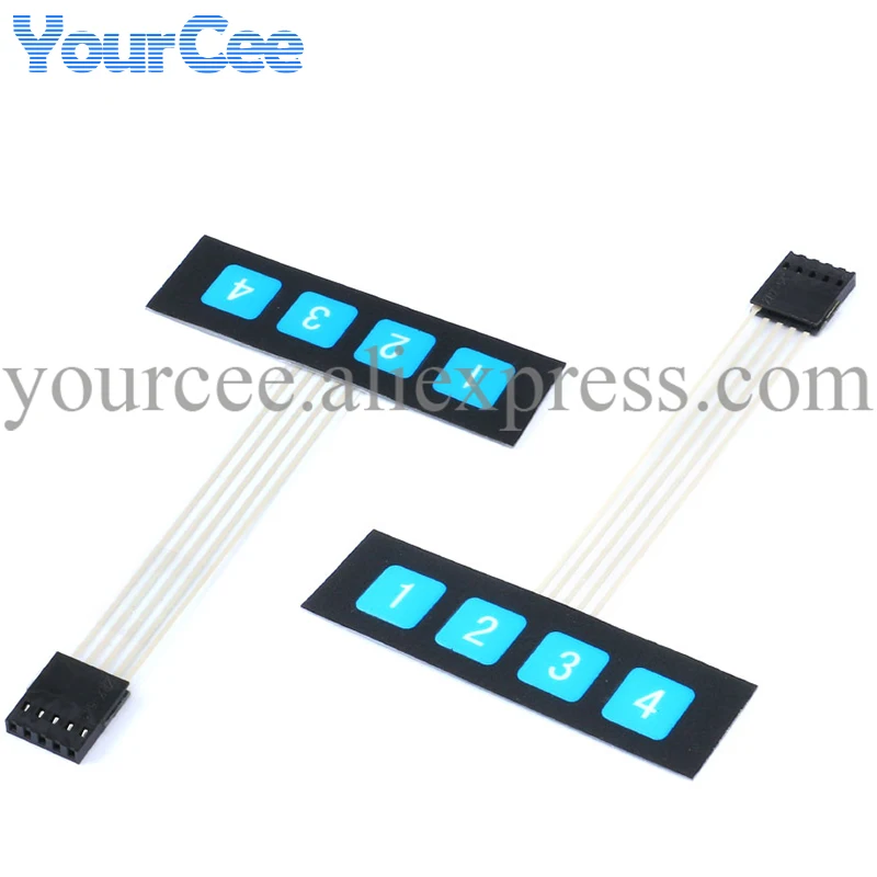 5 szt./1 szt. 1x4 4-przyciskowa matryca membranowa Klawiatura Panel Sterowania SCM Rozszerzone Klawiatury Super Cienkie do Arduino