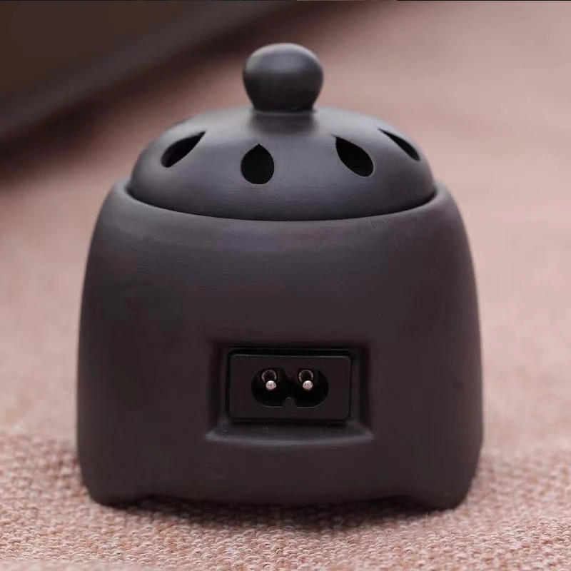 

Temperature Adjustable Electric Ceramic Essential Oil Burner Wax Melt Warmer Fragrance Solid Powder Incense Burner Candle Holder