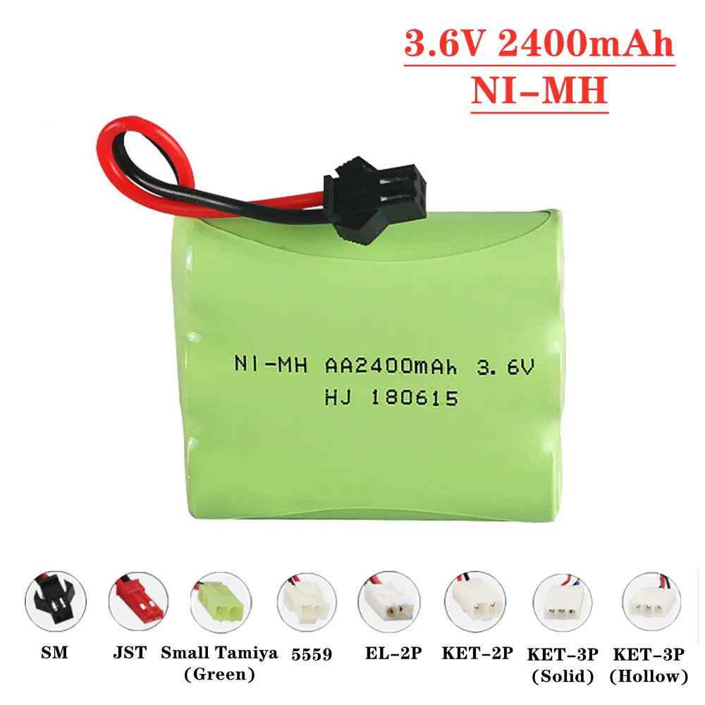 2pcs/lot NI-MH AA 2800mah 3.6v Battery For Rc Toy Car Tank Train Robot Gun Parts RC Boats 3.6v Rechargeable Battery