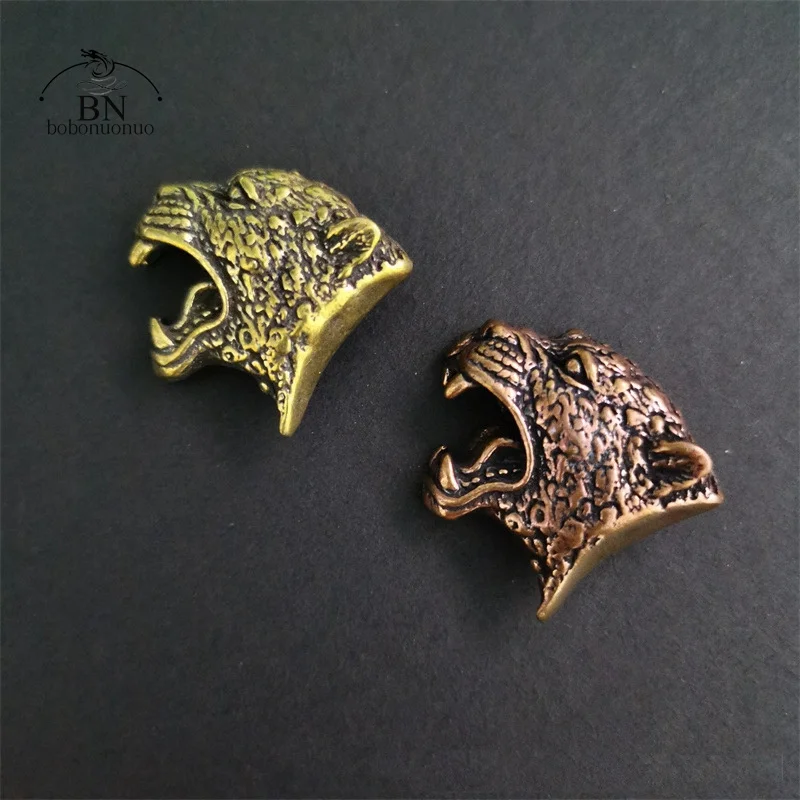 

Винтажная медная пряжка с головой леопарда, латунная заклепка с завинчивающейся крышкой, пуговицы для одежды, модные аксессуары в стиле панк «сделай сам», для кожаной куртки, кошелька