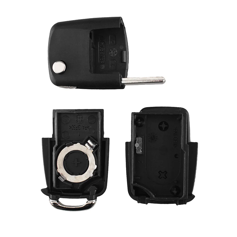 KEYYOU-carcasa de llave remota de coche, 2/3/4 botones, para VW Volkswagen Beetle cc GTI Tiguan Golf Jetta Passat Sagitar Polo MK6