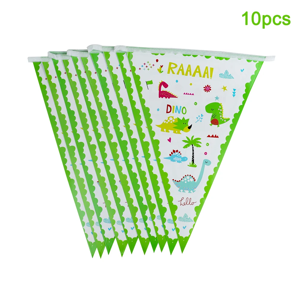 Dinosaur Theme Birthday Party Tableware Set Disposable Paper Plate Cup Tablecloth Straw Tassel Balloon Baby Shower Supplies