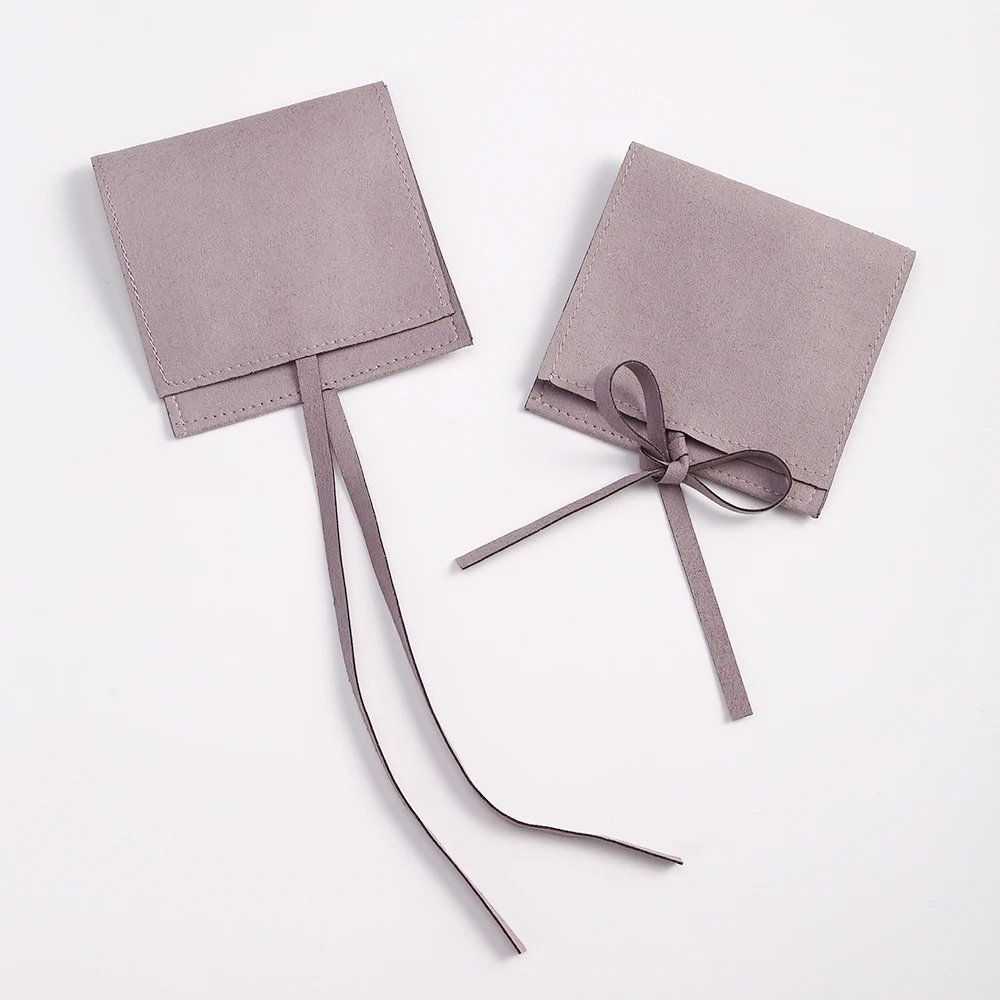 5 Stück Schmuck-Organizer, Geschenkbeutel, 8 x 8 cm, Mikrofaser-Samt, Geschenktüten, Hochzeitsgeschenke für Gäste, Süßigkeitenbeutel, Halskette, Kosmetiktasche – Detail 6