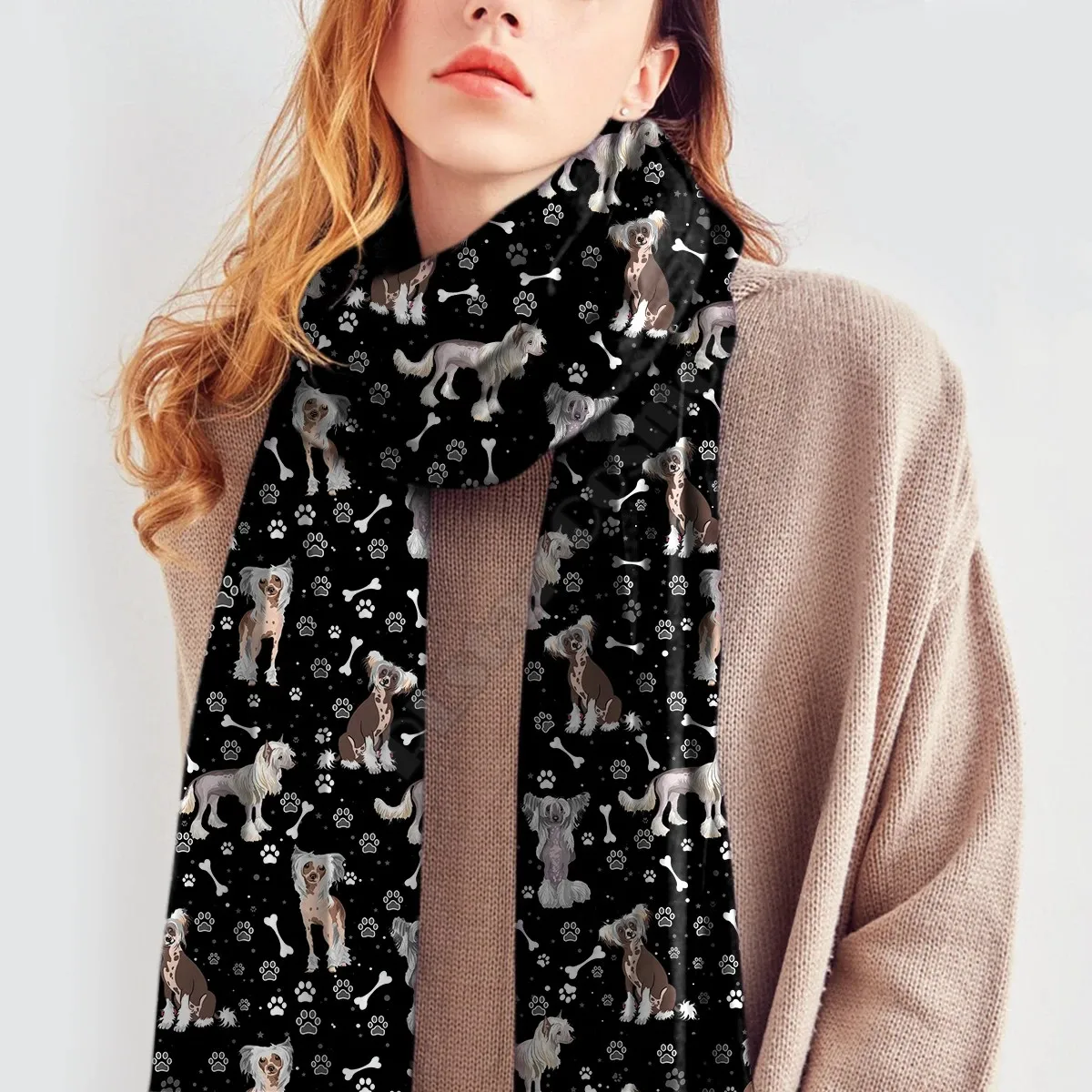 Écharpe Triangulaire En Laine Douce - Châle Léger Pour Femme, Automne/Hiver, Mariage, Voyage, Cadeau - 5