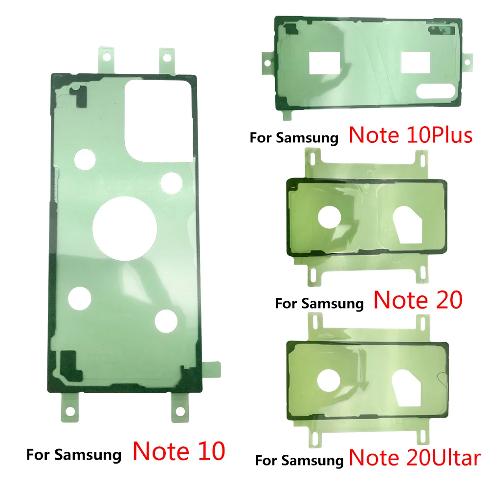 Pegatinas adhesivas impermeables para Samsung Note 10, 20, S20 Fe, A20, A30, A50, A60, A70, S20, S21, Ultra Plus, 2 unidades