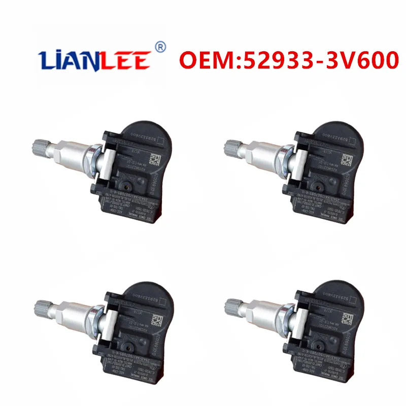 4Pcs/lot New Tire Pressure Monitor System Sensor 52933-3V600 529333V600 For Kia Hyundai Grandeur i40 Azera 433MHz