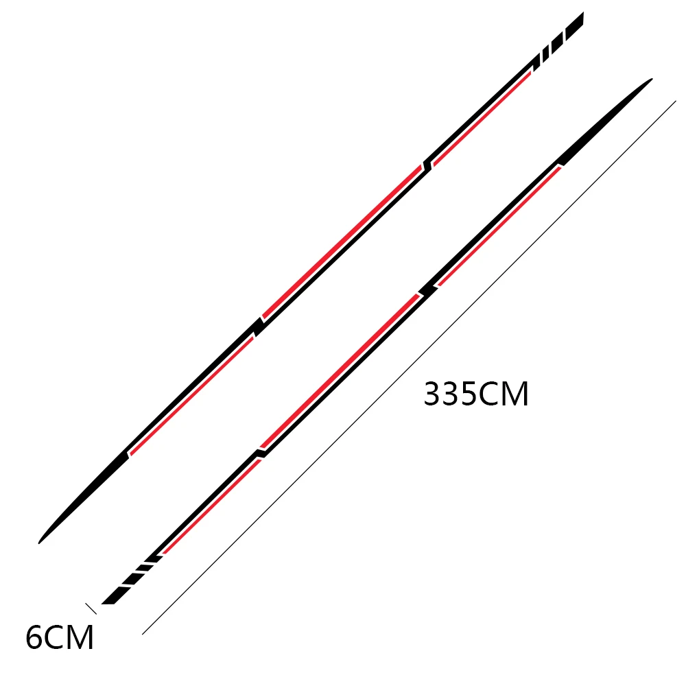 2PCS Car Side Waist Stickers For Qashqai Prado Sportage Tucson KX5 Tiguan Duster Range Rover Evoque SUV Car Tuning Accessories view 5