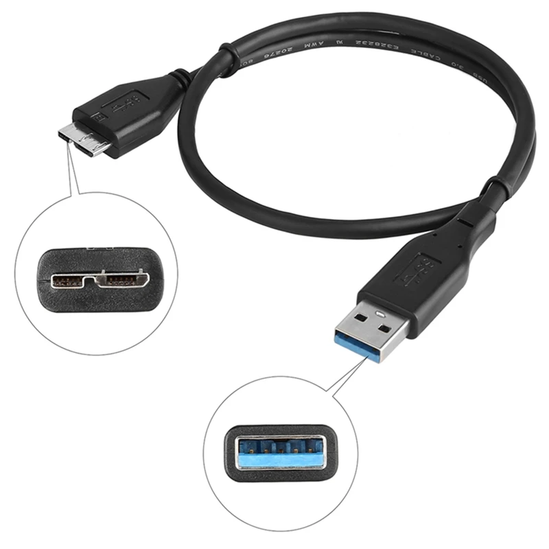 

High Speed USB 3.0 Data Cable Male Converter USB3.0 AM To MICRO B Male Adapter Cable Converter For External Hard Drive Disk HDD