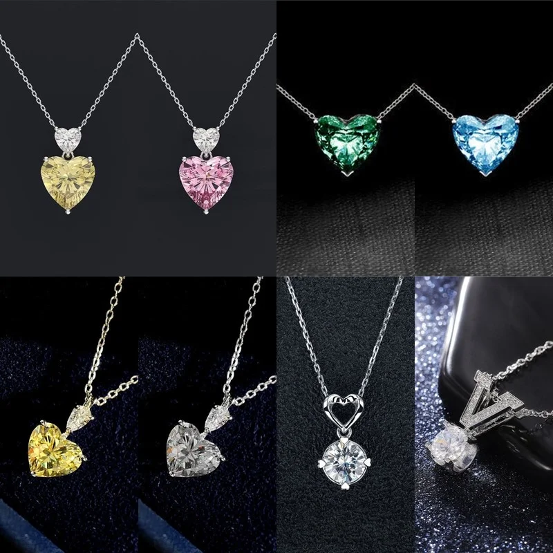 CAOSHI Temperament Lady Wedding Necklaces with Brilliant Crystal Trendy Women Engagement Accessories All Match Trend Jewelry