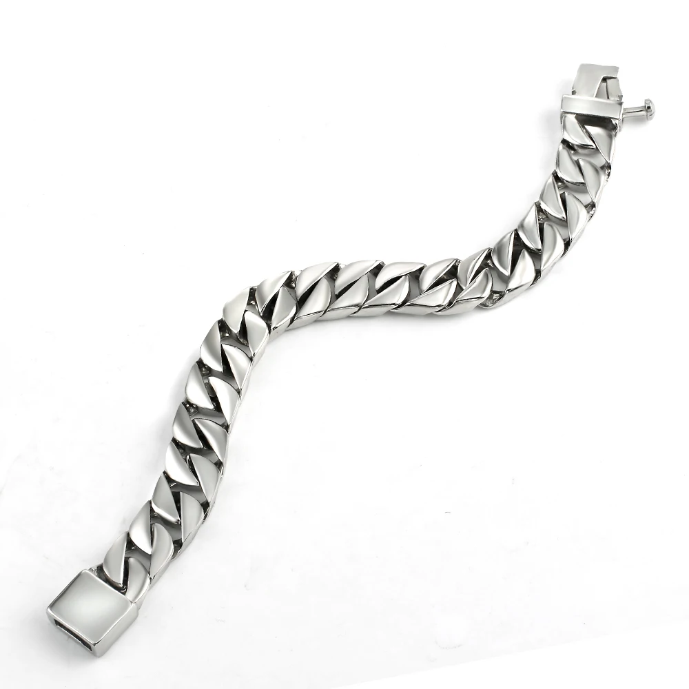 Bracelet for Mens Women Bracelets Curb Cuban Links&Chains 316L Stainless Steel Bracelet Bangles Male Jewelry Accessory Wholesale