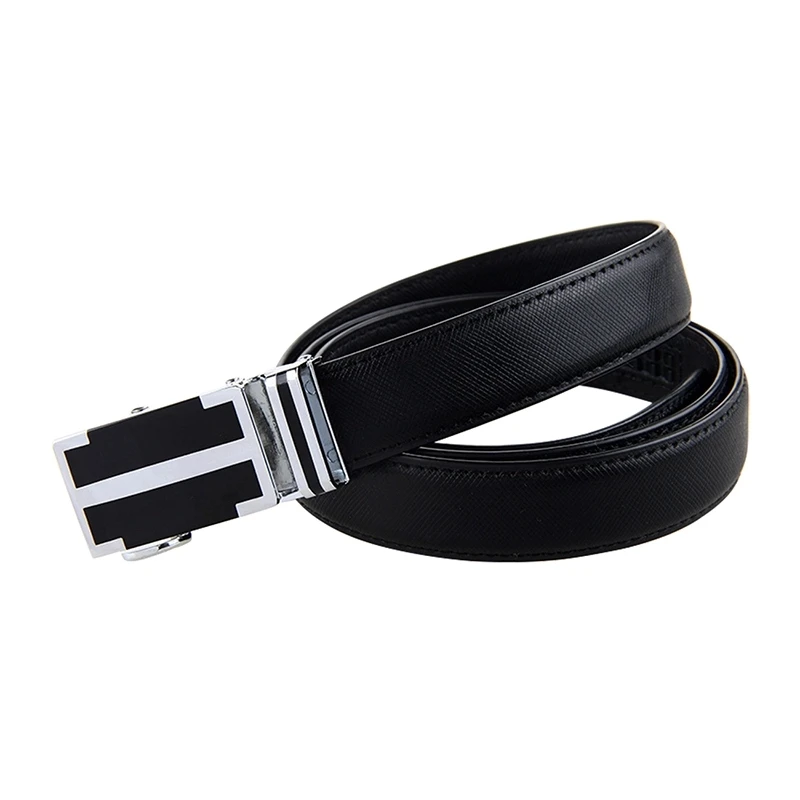 Hot Sale Feminine Leather Belt White Black Red Automatic Cowhide Belt Straps Woman Belt Leather Luxury Brand Style Belt