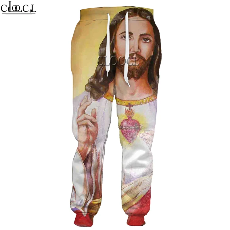 

CLOOCL Newest God Religion Christ Jesus Trousers 3D Print Men Women Hip Hop Harajuku Autumn Casual Style Pants Drop Shipping