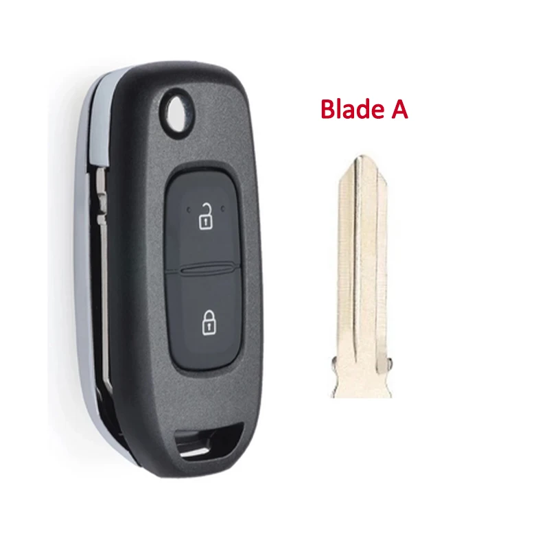 DIYKEY 2 Button Flip Remote Key Fob for Renault Dacia Logan 2 Logan II 2018 2019 2020 HU136 HU56R VAC102 VA2