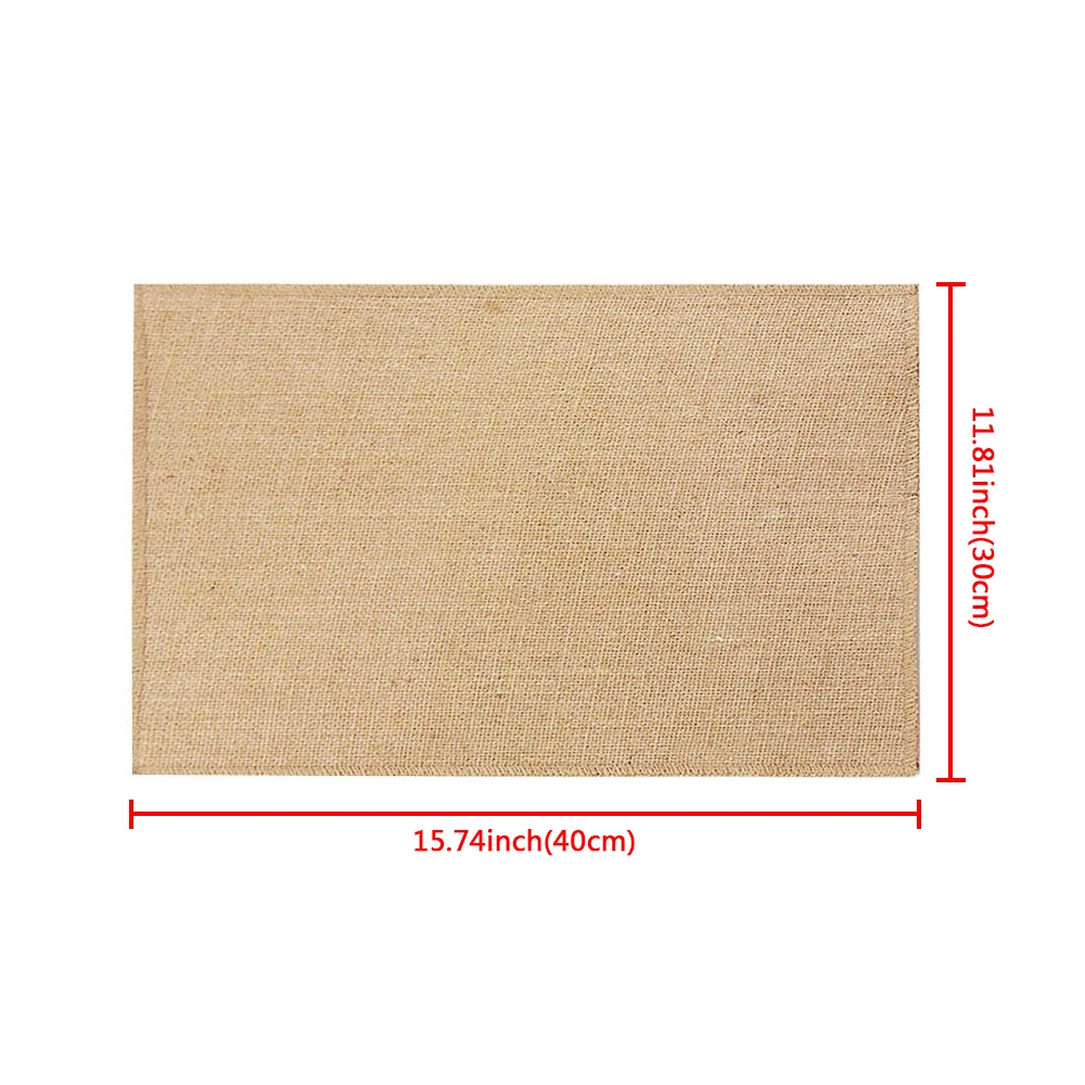 Creative Jute Placemats Photo Prop Decoration Table Placemat Resistant Heat Non-Slip Home Linen Fabric Washable Bowl Cup Mat