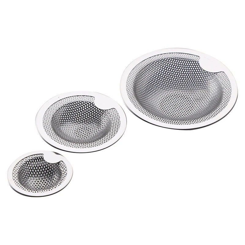 Filtro de fregadero de cocina de acero inoxidable, fregadero de baño, filtro de pelo, fregona, filtro de piscina, drenaje de piso de alcantarillado, uso múltiple, 1pc