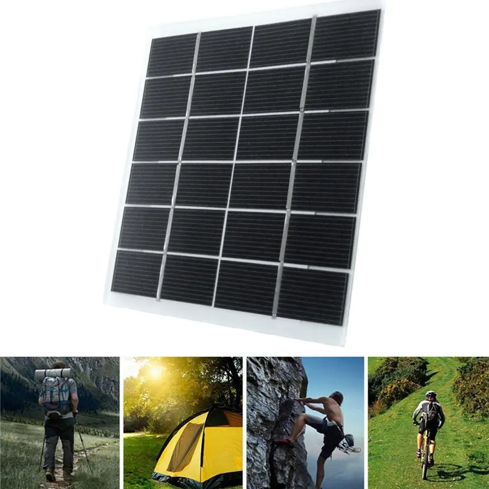 6V 2W Output Solar Panel DIY Battery Charger Module Mini Solar Cell wire toy Solar Panel Power bank