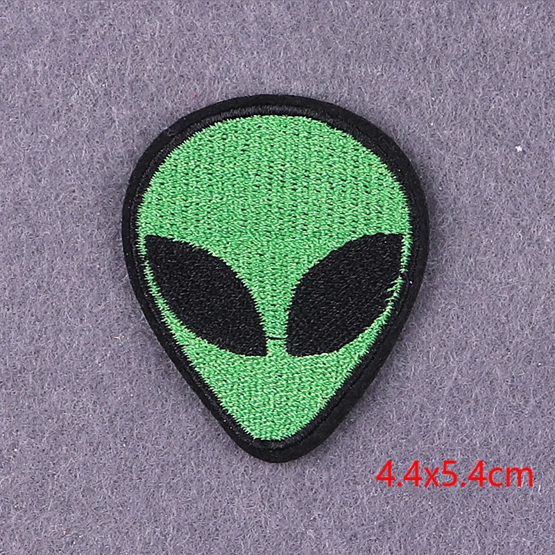 Alien UFO Patches On Clothes Space Iron On Embroidered Patches For Jacket Clothing Thermoadhesive Patches DIY Badges For Clothes