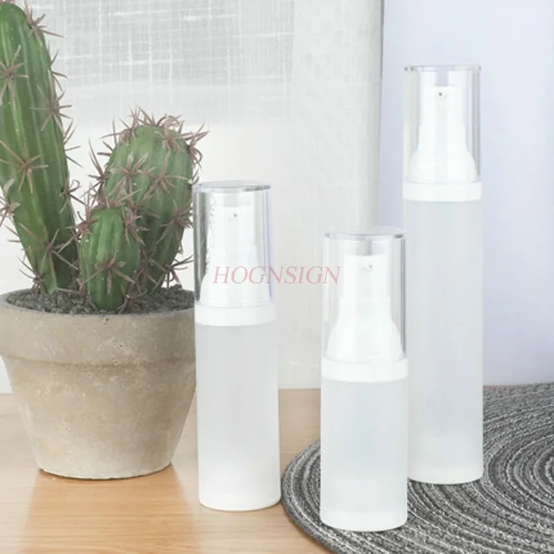 3pcs Lotion Bottle Vacuum Table Matte Cosmetic Milk Travel Sub-bottle Portable Sub-bottle Set Press Small Empty Bottle Sale